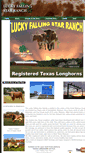 Mobile Screenshot of luckyfallingstarranch.com